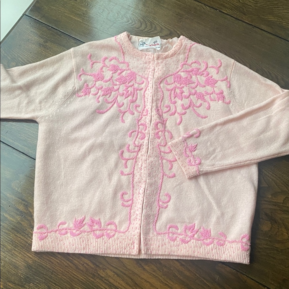 Vintage Beaded Sweater